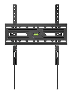 Powertech PT-1372 Βάση Τηλεόρασης Τοίχου έως 75 και 75kg Ασημί
